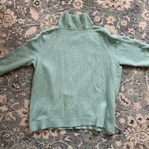 J.Jill Light Green Sweater. Size L Mock Neck